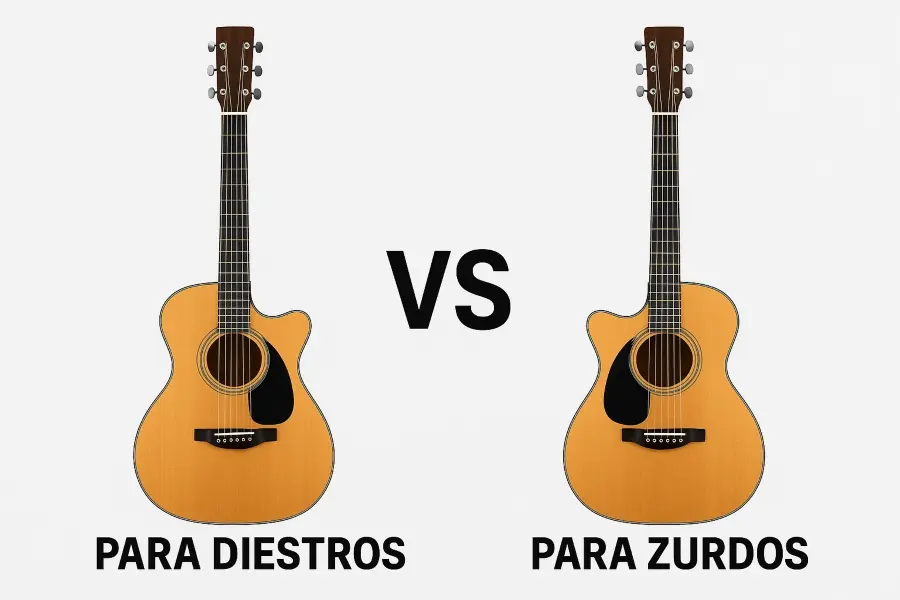 guitarra acústica diestros cutaway vs guitarra acústica zurdos cutaway